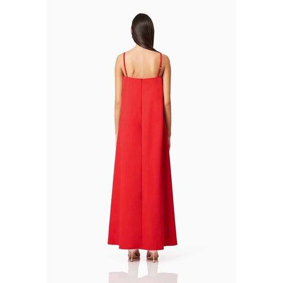 Elliatt Buttercup Embroidered Maxi Dress in Red size S Preloved Flaw noted!!! - Picture 4 of 7